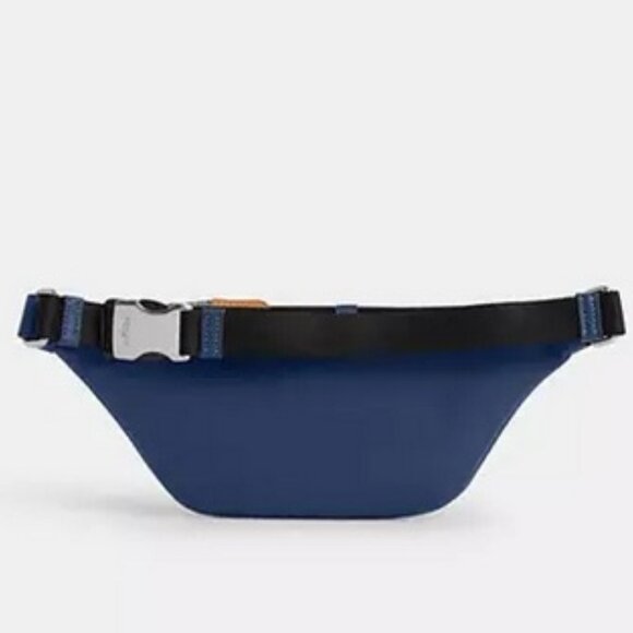 Coach Deep Blue Signature Denim Belt Bag & Card Wallet Double Bundle, NWT - Picture 6 of 9